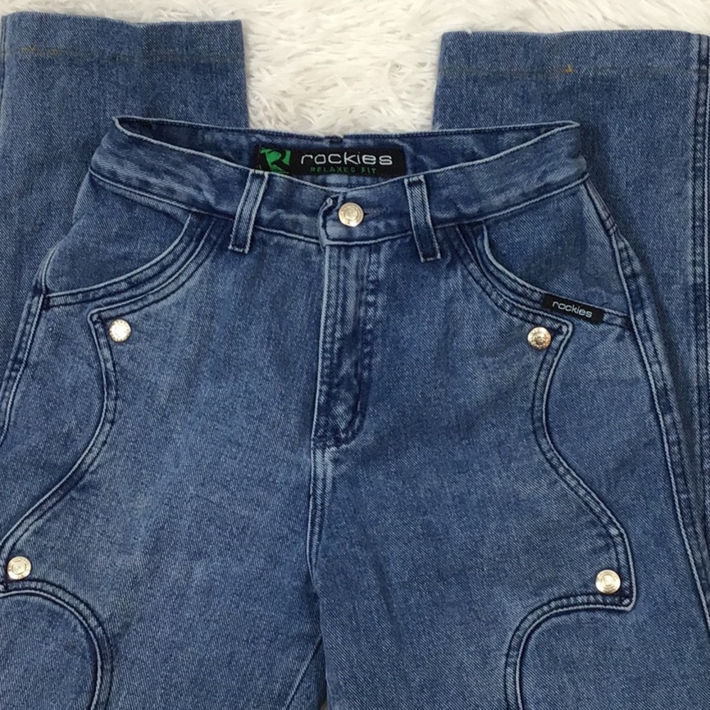 Vintage Rockies oversized yoke design jeans - Picture 8 of 13